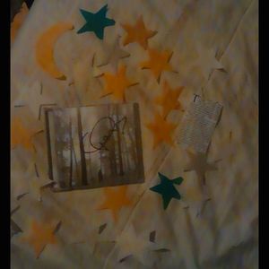 Taylor Swift signed folklore with confetti